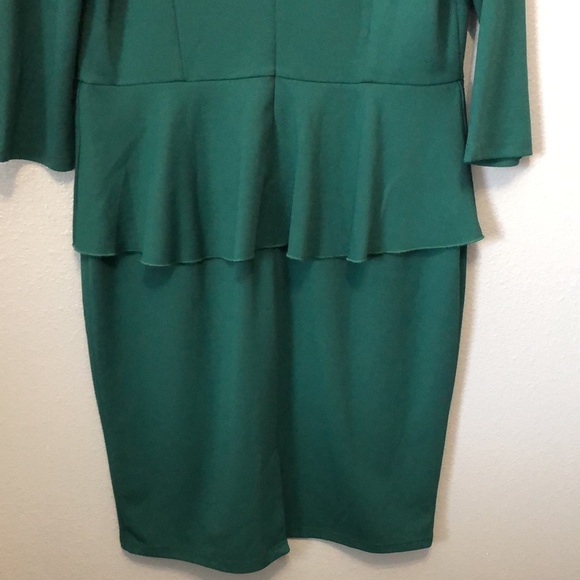 Miusol dress Women's XXL Retro Square Neck Ruffle Style Slim Business Pencil EUC - Picture 12 of 16